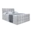 ALTDECOR Boxspringbett BRUGO - Z KING in Hellgrau, Liegefläche 120x200 cm – Bonellfederkern