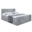 ALTDECOR Boxspringbett CATOR - Z in Grau, Liegefläche 120x200 cm – Bonellfederkern