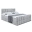 ALTDECOR Boxspringbett CATOR - Z in Hellgrau, Liegefläche 120x200 cm – Bonellfederkern