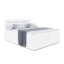 ALTDECOR Boxspringbett CELESTIA KING in Weiß Hochglanz, Liegefläche 120x200 cm – Bonellfederkern