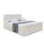 ALTDECOR Boxspringbett ERNINA - Z in Ecru, Liegefläche 120x200 cm – Bonellfederkern