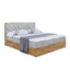 ALTDECOR Boxspringbett ERNINA - Z in Hellgrau, Liegefläche 120x200 cm – Bonellfederkern