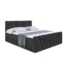 ALTDECOR Boxspringbett ERNINA - Z in Schwarz, Liegefläche 120x200 cm – Bonellfederkern