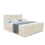 ALTDECOR Boxspringbett ERNINA - Z in Beige, Liegefläche 140x200 cm – Bonellfederkern