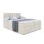 ALTDECOR Boxspringbett MIAMI KING in Creme, Liegefläche 120x200 cm – Bonellfederkern