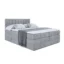 ALTDECOR Boxspringbett MIAMI KING in Grau, Liegefläche 120x200 cm – Bonellfederkern