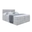 ALTDECOR Boxspringbett MIAMI KING in Hellgrau, Liegefläche 120x200 cm – Bonellfederkern