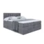 ALTDECOR Boxspringbett MIAMI KING in Dunkelgrau, Liegefläche 180x200 cm – Bonellfederkern