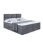 ALTDECOR Boxspringbett OHIO in Dunkelgrau, Liegefläche 120x200 cm – Bonellfederkern