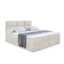 ALTDECOR Boxspringbett OHIO in Ecru, Liegefläche 120x200 cm – Bonellfederkern
