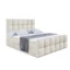 ALTDECOR Boxspringbett RICAR - Z in Beige, Liegefläche 120x200 cm – Bonellfederkern
