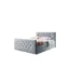 AN - Moebel 4u Boxspringbett MALAGA in Hellgrau, Liegefläche 120x200 cm – mit Bettkasten, Bonellfederkern