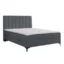AN - Moebel 4u Boxspringbett SIENA in Graphit, Liegefläche 120x200 cm – mit Bettkasten, Bonellfederkern