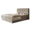 Alpi - Möbel Boxspringbett BOSTON in Sahara, Liegefläche 120x200 cm – mit Bettkasten, Bonellfederkern