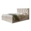 Alpi - Möbel Boxspringbett DENVER in Beige, Liegefläche 120x200 cm – mit Bettkasten, Bonellfederkern