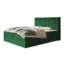 Alpi - Möbel Boxspringbett RIO in Grün, Liegefläche 120x200 cm – mit Bettkasten, Bonellfederkern