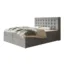 Alpi - Möbel Boxspringbett RIO in Grau, Liegefläche 120x200 cm – mit Bettkasten, Bonellfederkern