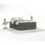AltaBeds Boxspringbett RETO in Anthrazit, Liegefläche 120x200 cm – mit Bettkasten, Taschenfederkern