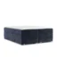 AltaBeds Boxspringbett RETO in Dunkelblau, Liegefläche 120x200 cm – mit Bettkasten, Taschenfederkern