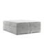 AltaBeds Boxspringbett RETO in Hellgrau, Liegefläche 120x200 cm – mit Bettkasten, Taschenfederkern