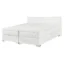 Beliani Boxspringbett BELIANI in Weiß, Liegefläche 140x200 cm – Taschenfederkern