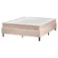 Beliani Boxspringbett BELIANI in Beige, Braun, Liegefläche 160x200 cm – Taschenfederkern