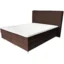 Best For Home Boxspringbett AMELIA in Dunkelbraun, Liegefläche 140x200 cm