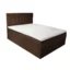 Best For Home Boxspringbett DELUXE in Braun, Liegefläche 140x200 cm – mit Bettkasten, Taschenfederkern