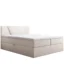 Best For Home Boxspringbett JUBILEE in Creme, Liegefläche 180x200 cm – mit Bettkasten, Topperhöhe 7 cm