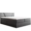 Best For Home Boxspringbett JUBILEE in Hellgrau, Liegefläche 180x200 cm – mit Bettkasten, Topperhöhe 7 cm