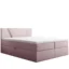 Best For Home Boxspringbett JUBILEE in Rosa, Liegefläche 180x200 cm – mit Bettkasten, Topperhöhe 7 cm