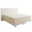 Best For Home Boxspringbett RIO in Creme, Liegefläche 140x200 cm – Bonellfederkern, Topperhöhe 7 cm