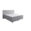Best For Home Boxspringbett RIO in Silber, Liegefläche 140x200 cm – Bonellfederkern, Topperhöhe 7 cm