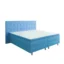Best For Home Boxspringbett RIO in Blau, Liegefläche 160x200 cm – Bonellfederkern, Topperhöhe 7 cm