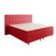 Best For Home Boxspringbett RIO in Rot, Liegefläche 160x200 cm – Bonellfederkern, Topperhöhe 7 cm