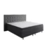 Best For Home Boxspringbett RIO in Dunkelgrau, Liegefläche 180x200 cm – Bonellfederkern, Topperhöhe 7 cm