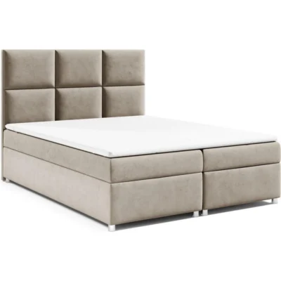 Best For Home Boxspringbett TRINITY K - 13 - LAE in Beige, Liegefläche 140x200 cm – mit Bettkasten
