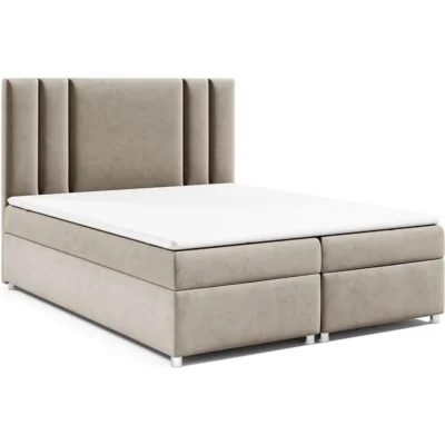 Best For Home Boxspringbett TRINITY K - 8 in Beige, Liegefläche 140x200 cm – mit Bettkasten