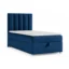 Best For Home Boxspringbett TRINITY K10 - SINGLE in Blau, Liegefläche 70x200 cm – mit Bettkasten