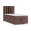 Best For Home Boxspringbett TRINITY K10 - SINGLE in Braun, Liegefläche 70x200 cm – mit Bettkasten