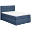 Carryhome Boxspringbett BOXHÖHE in Dunkelblau, Liegefläche 100x200 cm – mit Bettkasten, Taschenfederkern