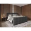 Chameo Boxspringbett CHAMEO in Anthrazit, Liegefläche 140x200 cm – mit Bettkasten, Taschenfederkern