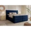 Chameo Boxspringbett CHAMEO in Dunkelblau, Liegefläche 140x200 cm – mit Bettkasten, Taschenfederkern