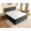 Chameo Boxspringbett CHAMEO in Dunkelgrau, Liegefläche 140x200 cm – mit Bettkasten, Taschenfederkern