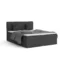 Deine Möbel 24 Boxspringbett BELLO in Anthrazit, Liegefläche 140x200 cm – mit Bettkasten, Taschenfederkern