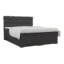 Deine Möbel 24 Boxspringbett CLAUDIA in Anthrazit, Liegefläche 120x200 cm – mit Bettkasten, Bonellfederkern