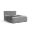 Deine Möbel 24 Boxspringbett CYNTHIA in Hellgrau, Liegefläche 140x200 cm – Taschenfederkern