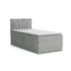 Deine Möbel 24 Boxspringbett DON in Hellgrau, Liegefläche 90x200 cm – mit Bettkasten, Taschenfederkern