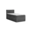 Deine Möbel 24 Boxspringbett JUNG 3 in Anthrazit, Liegefläche 100x200 cm – mit Bettkasten, Taschenfederkern