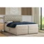 Deine Möbel 24 Boxspringbett MIRAMI in Beige, Liegefläche 120x200 cm – mit Bettkasten, Taschenfederkern